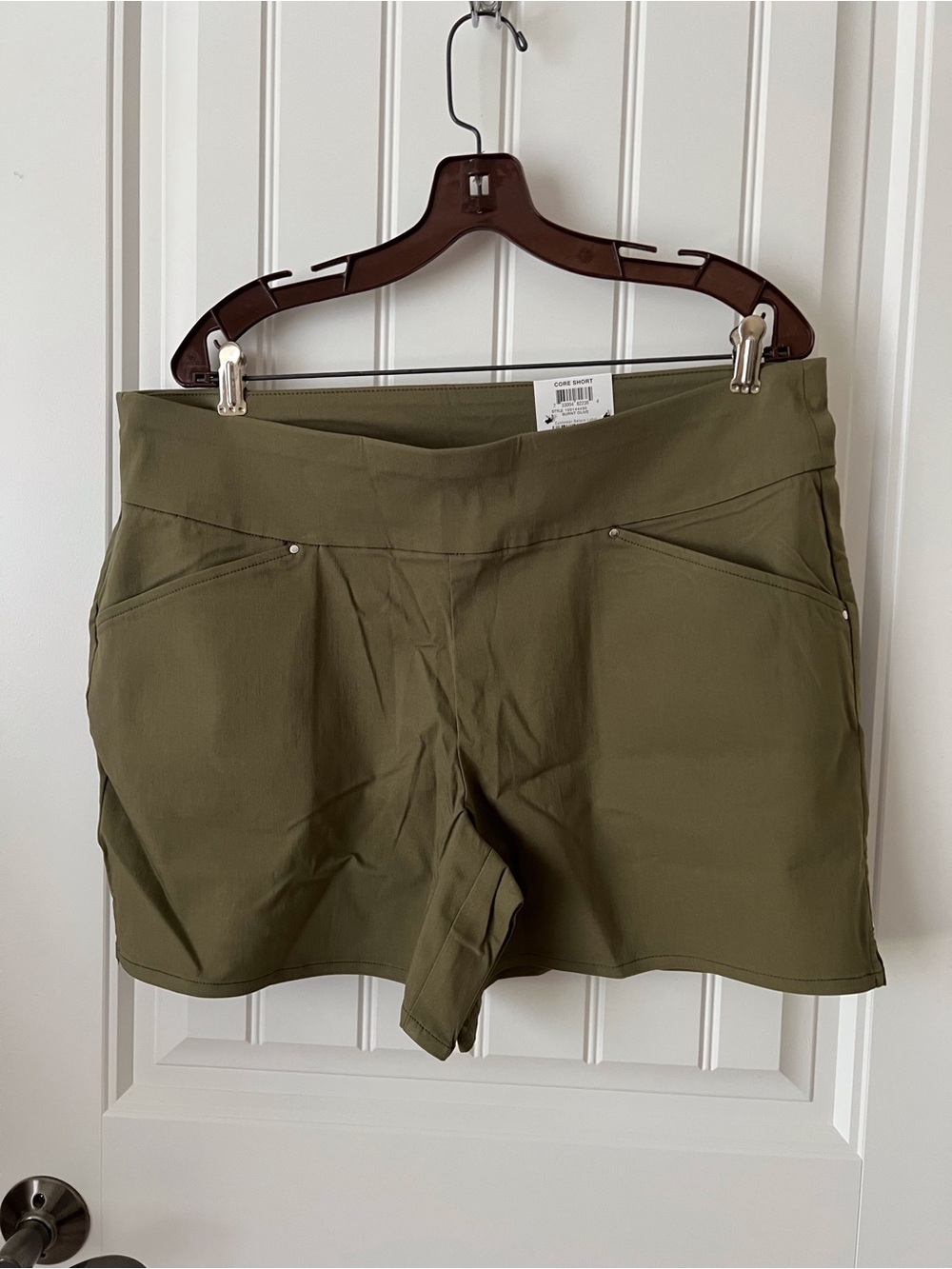 INC International Concepts Olive Green Stretch Shorts